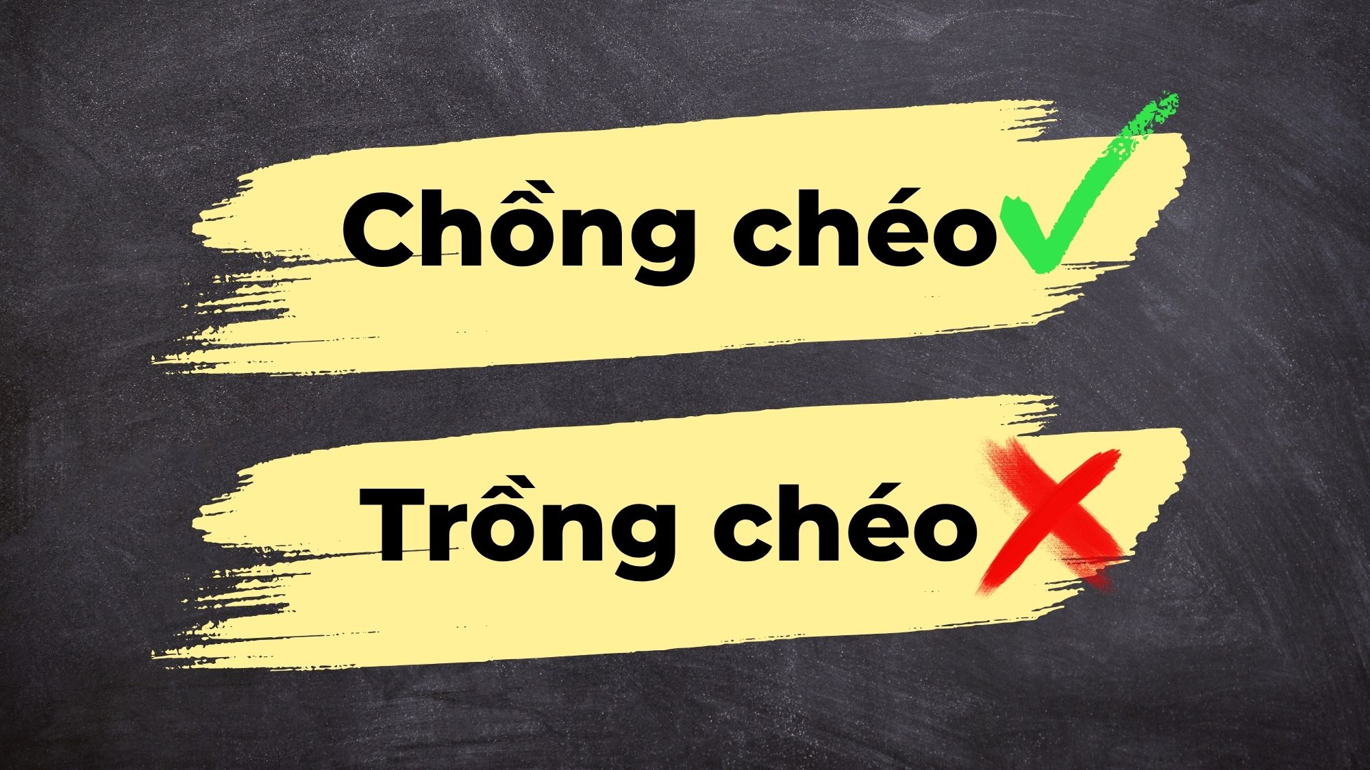 Chồng chéo hay trồng chéo