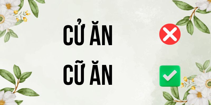 Cử ăn hay cữ ăn: 88% người bình thường hay nhầm từ này