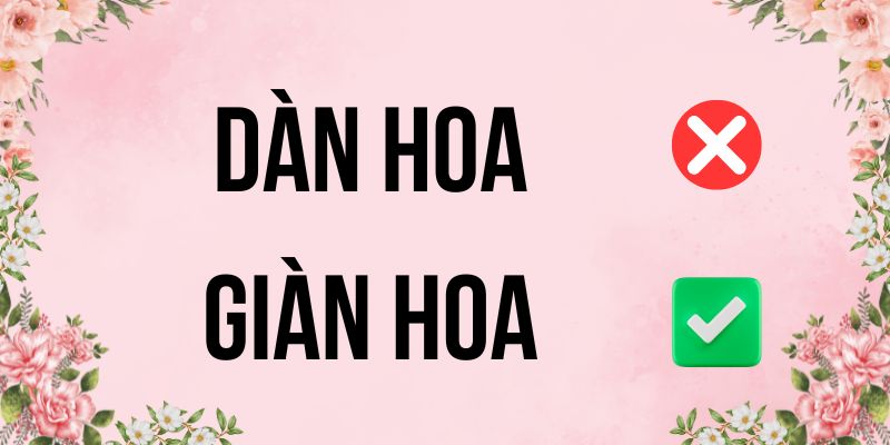 Dàn hoa hay giàn hoa: Tra cứu từ điển chính thống 2025