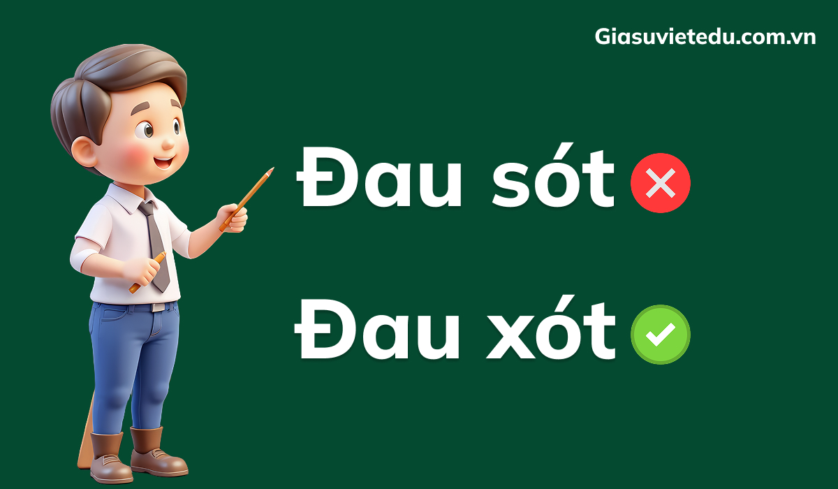 Đau xót hay đau sót: cách viết nào mới đúng chính tả?