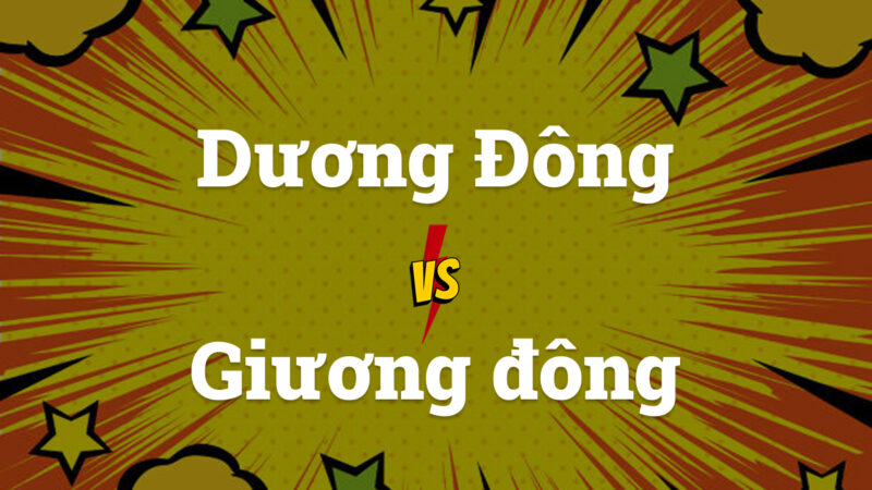 Giương Đông Hay Dương Đông: Từ Nào Mới Đúng Chính Tả Tiếng Việt?