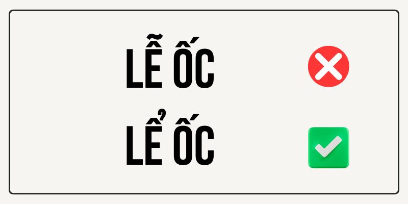 Lễ ốc hay lể ốc: Cách viết đúng chính tả 2025