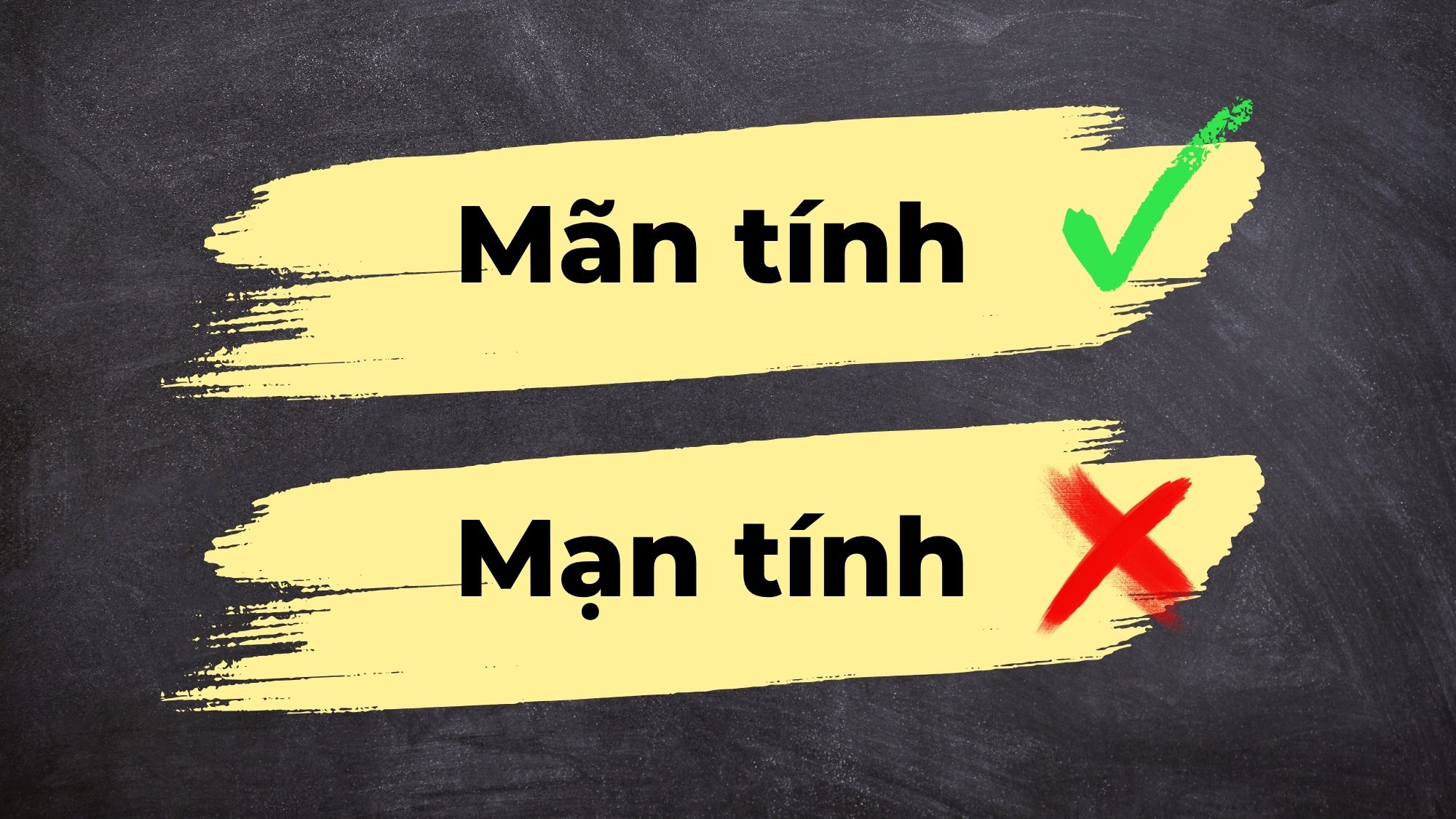 Mãn Tính Hay Mạn Tính
