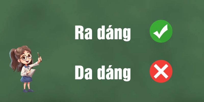 Ra dáng hay da dáng? Từ nào đúng chính tả tiếng Việt