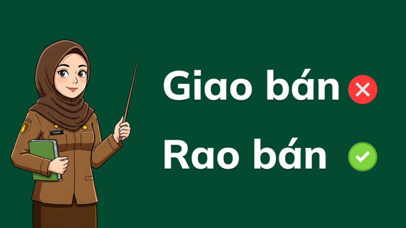 Giao Bán Hay Rao Bán: Chọn Từ Nào Để Diễn Đạt Chuẩn Xác Nhất?