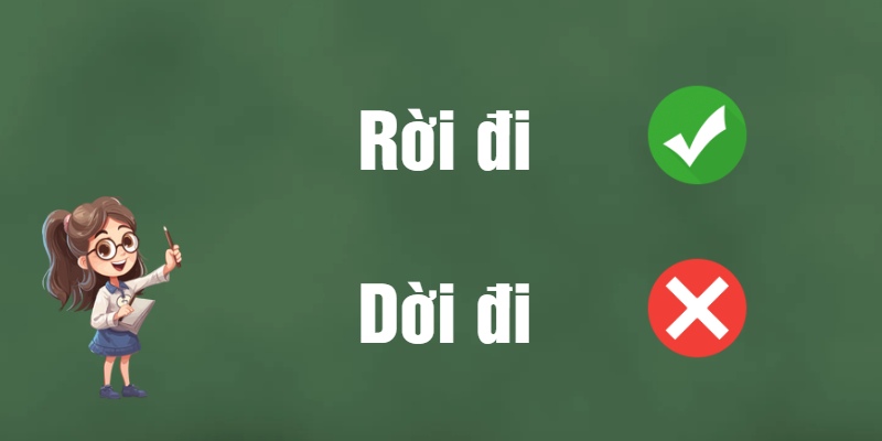 Dời đi hay rời đi: Đâu là từ đúng chính tả tiếng Việt?