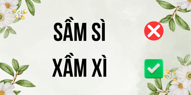 Sầm sì hay Xầm xì: Học viết đúng chính tả chỉ trong 30 giây
