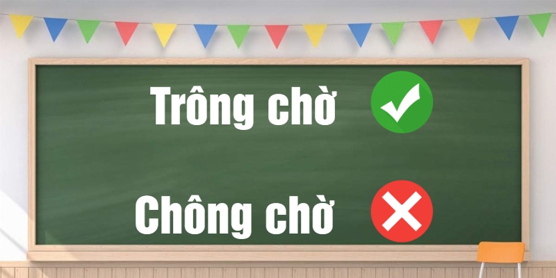 Trông chờ hay chông chờ là chính xác? Lỗi chính tả này rất hay gặp