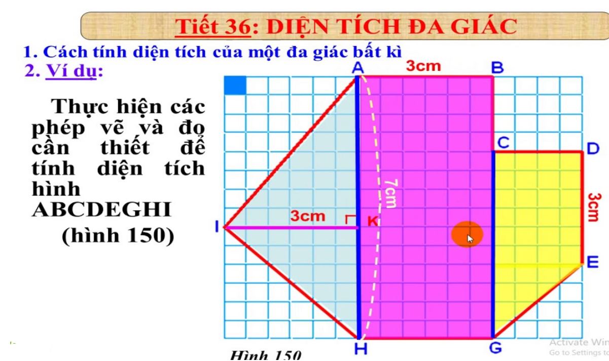 cách tính diện tích hình đa giác không đều​