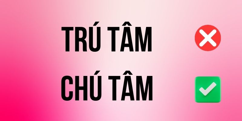 Chú Tâm hay Trú Tâm đúng chính tả? Ý nghĩa là gì?