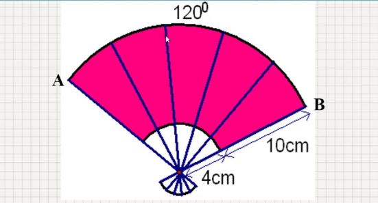 công thức tính diện tích hình quạt tròn