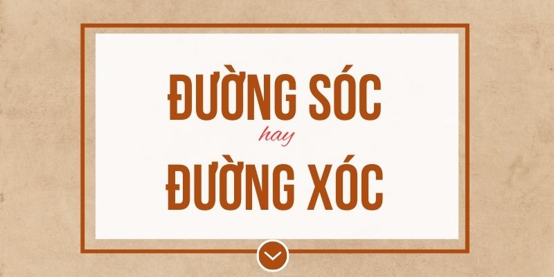 Đường sóc hay đường xóc đúng chính tả? Ý nghĩa và mẹo ghi nhớ