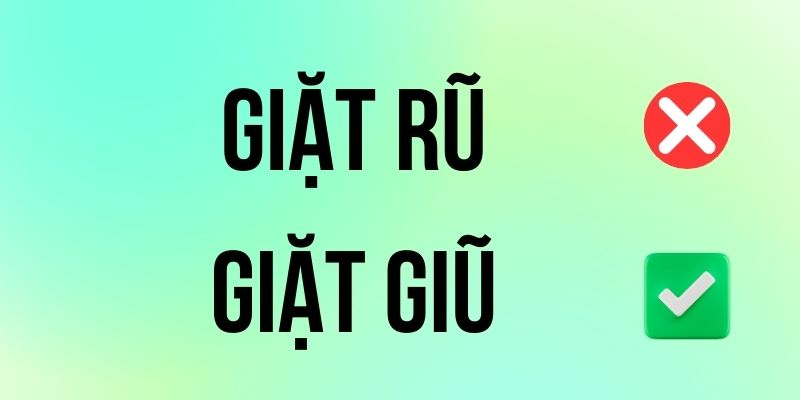 Giặt Rũ hay Giặt Giũ đúng chính tả? Ý nghĩa là gì?