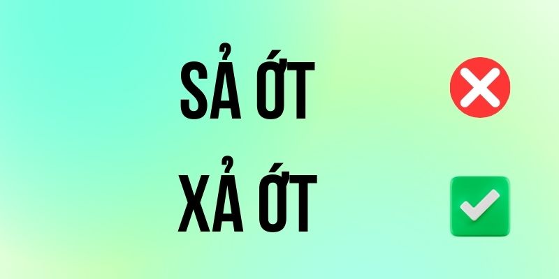 Sả Ớt hay Xả Ớt đúng chính tả? Ý nghĩa là gì?