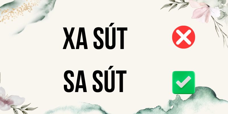Sa sút hay xa sút là từ đúng miêu tả sự yếu kém trong học tập?