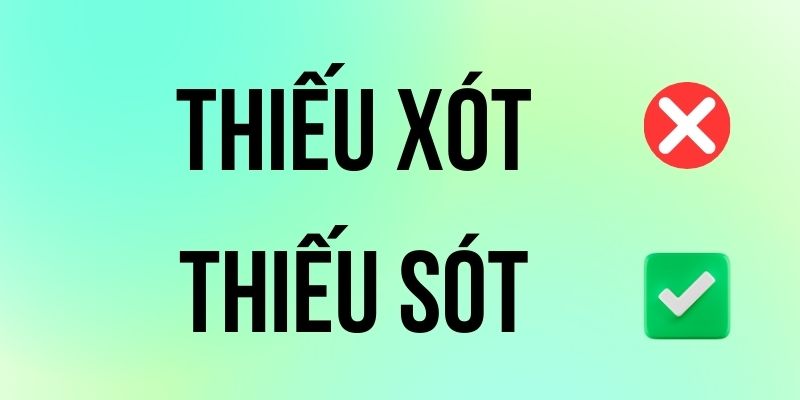 Thiếu Xót hay Thiếu Sót đúng chính tả? Ý nghĩa là gì?