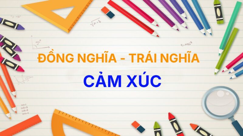 Từ đồng nghĩa và trái nghĩa với từ Cảm Xúc