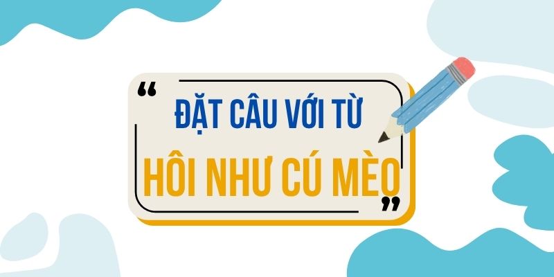 Đặt câu với từ HÔI NHƯ CÚ MÈO