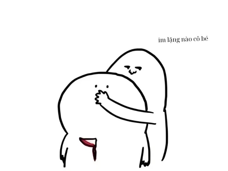 Meme im lặng nào cô bé