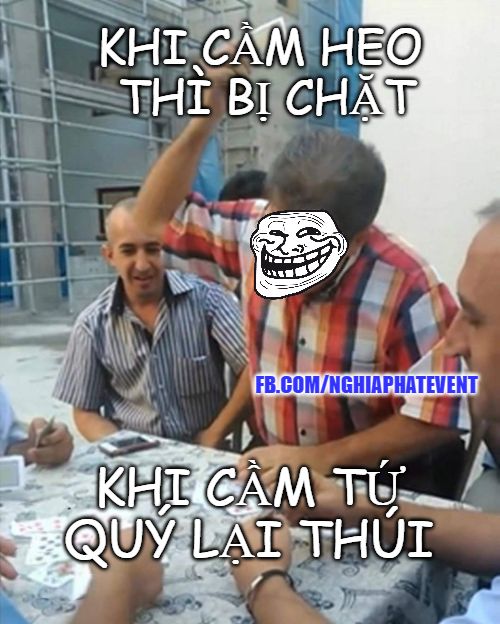 Ảnh chế đánh bài vui nhộn