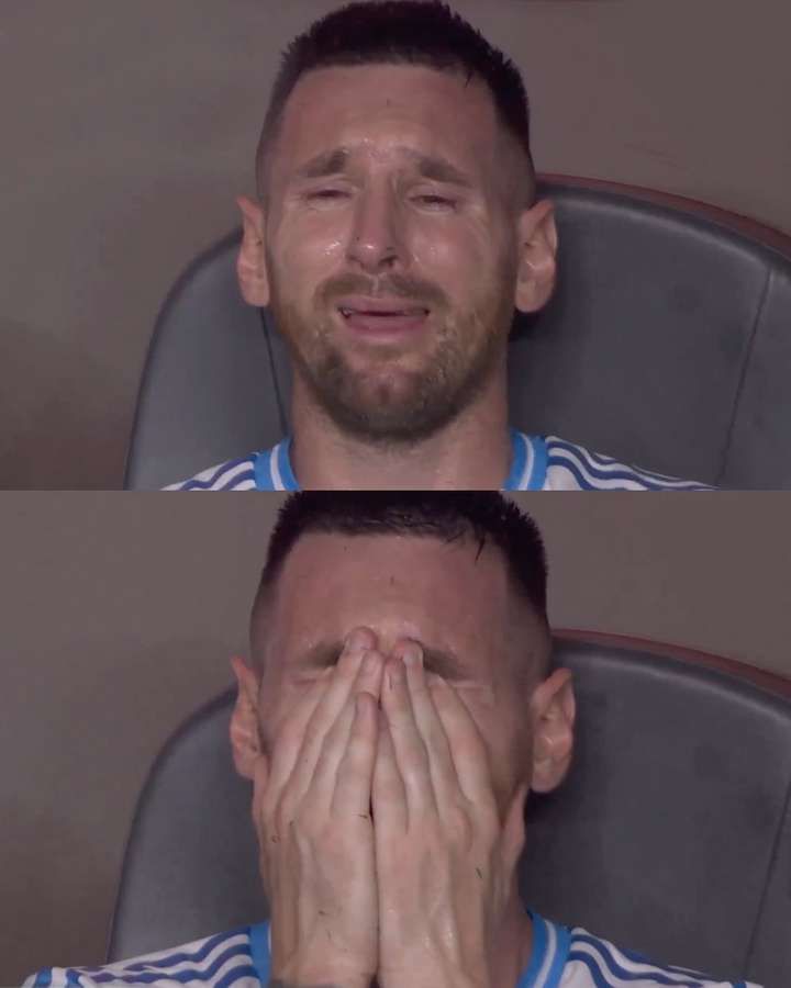 Ảnh chế Messi khóc