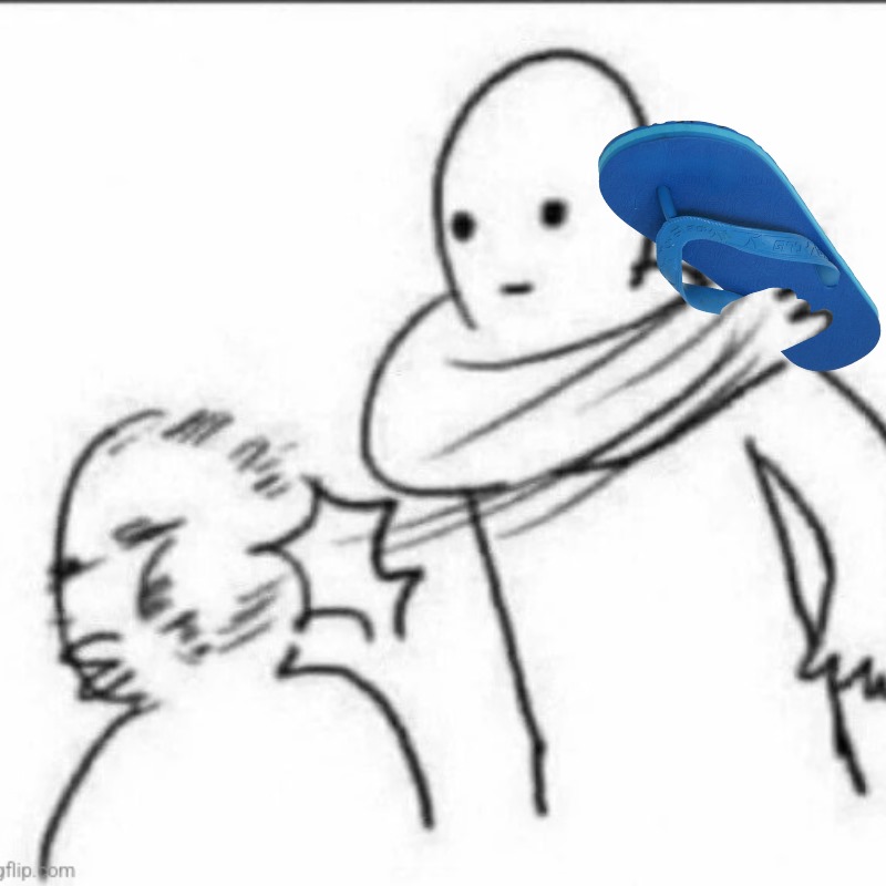 Ảnh chế ném dép vào mắt