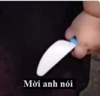 Ảnh meme cầm dao