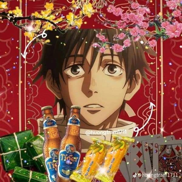 Ảnh meme Tết hồn nhiên mang lại niềm vui giản dị ngày đầu năm