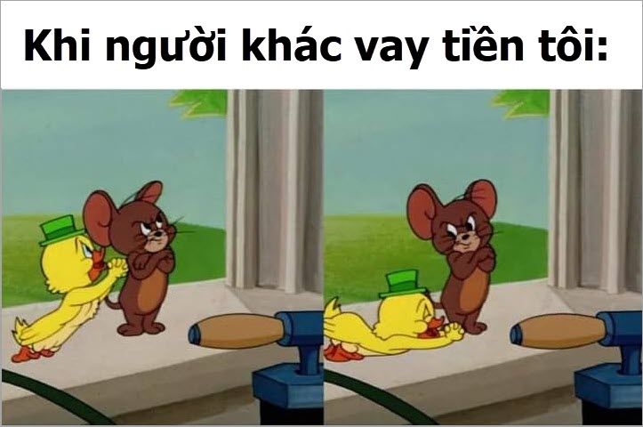 Jerry chưa kịp thở, Tom đã dọn nguyên cây chổi