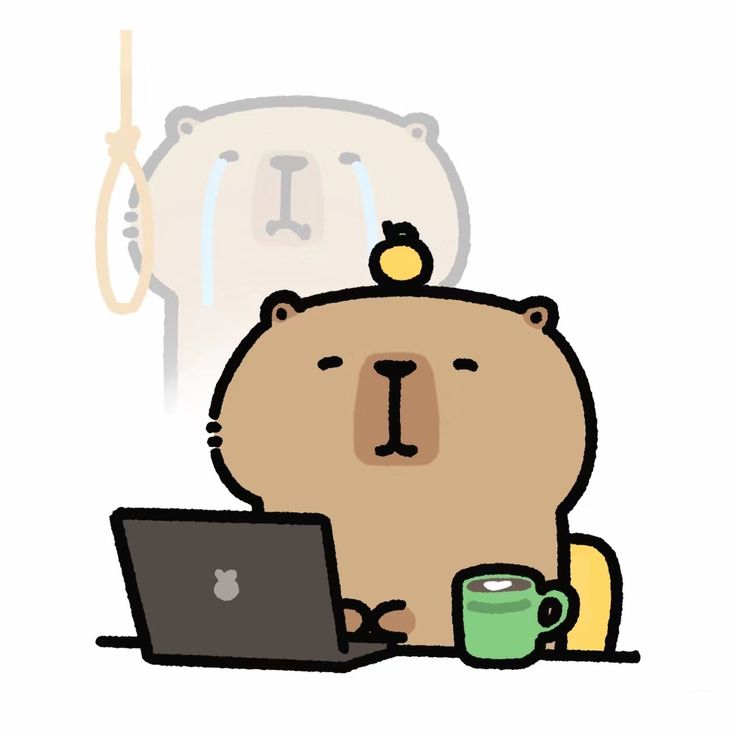 Bình yên không đâu xa, capybara đang ngồi