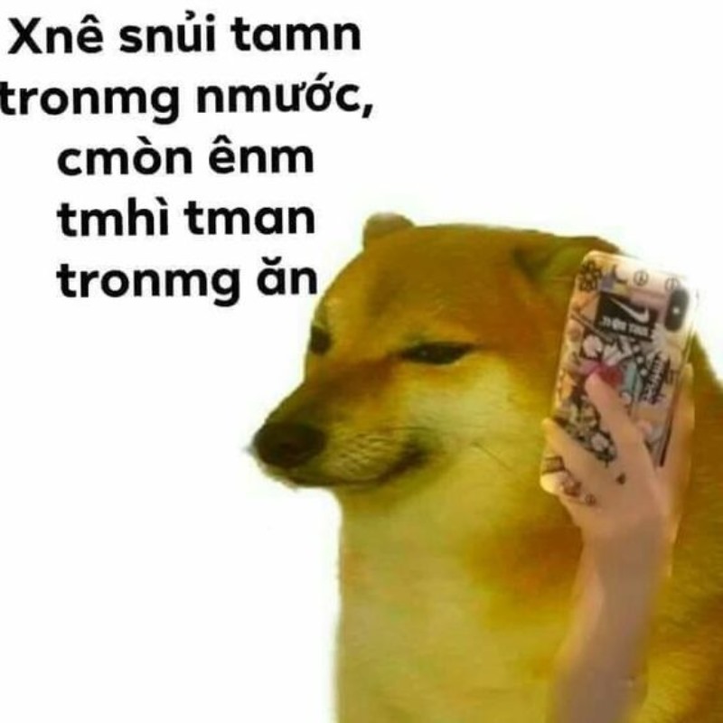 Cheems inside, bình tĩnh outside