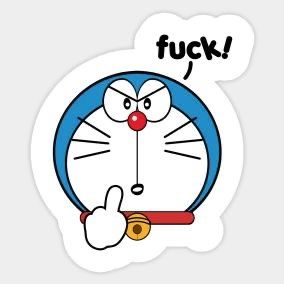 Doraemon ngón giữa meme