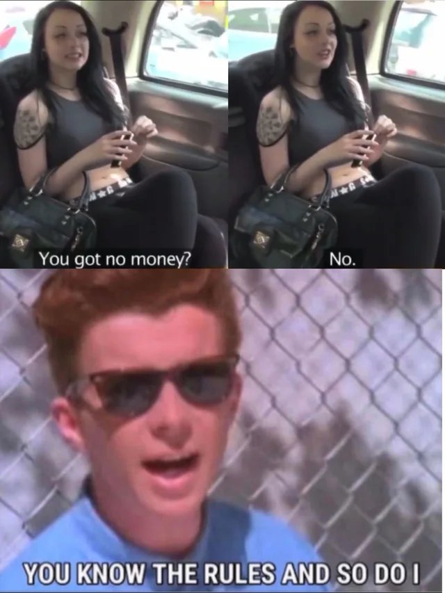 Fake taxi meme xuất hiện trong các bình luận troll