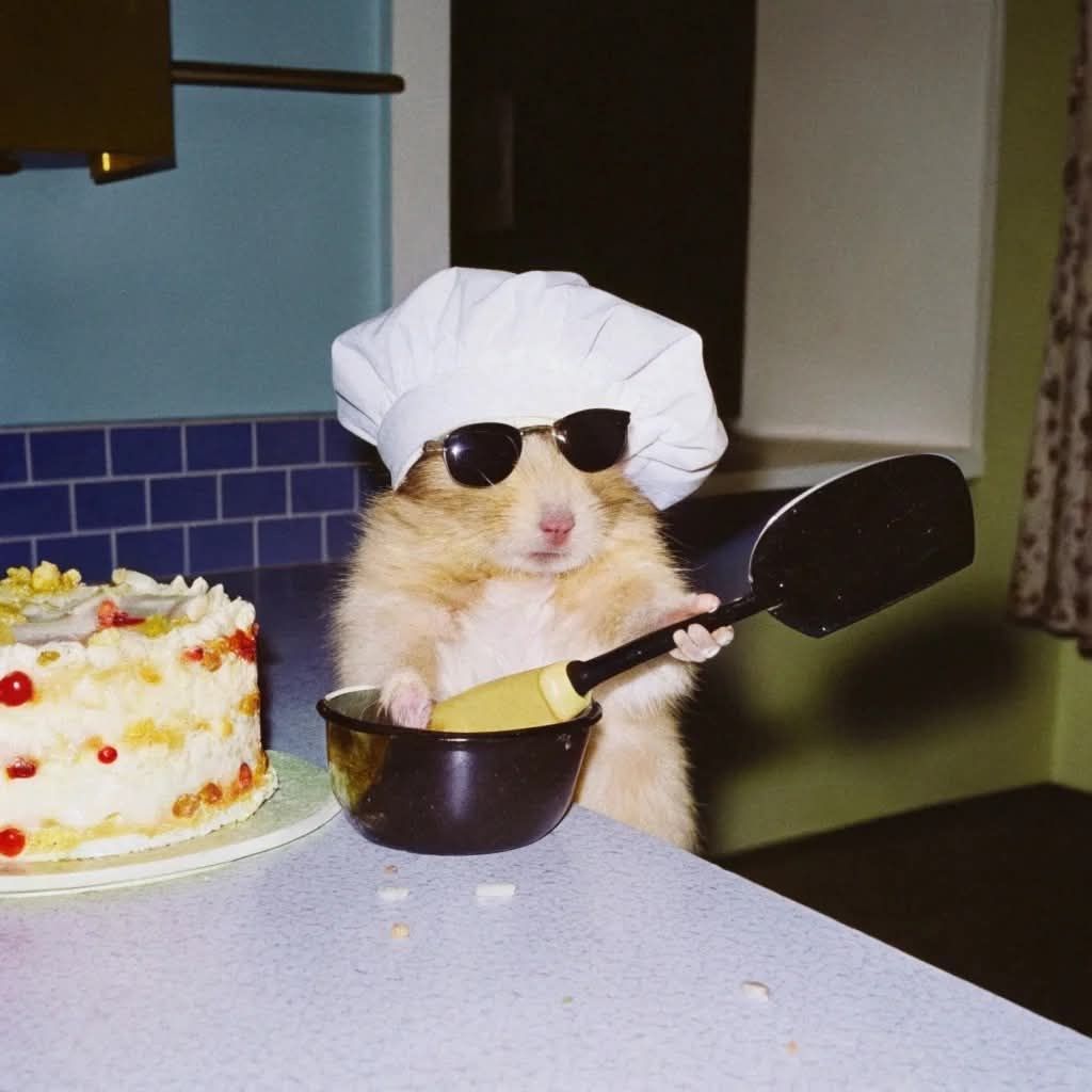 Hamster vô tri cũng trở thành nguồn cảm hứng chế ảnh đầy hài hước