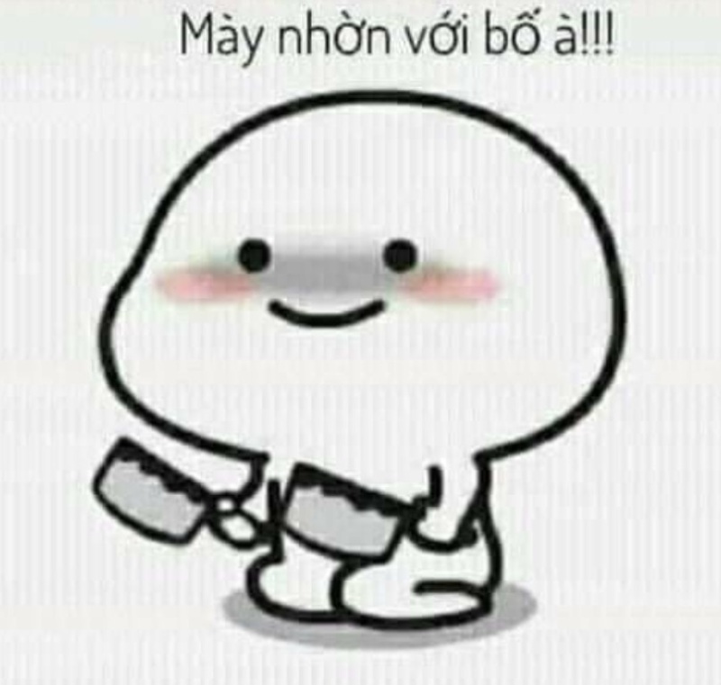 Gương mặt này đang muốn ném gì đó đi