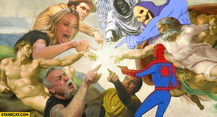 Hình nền meme chỉ tay vào Chrome