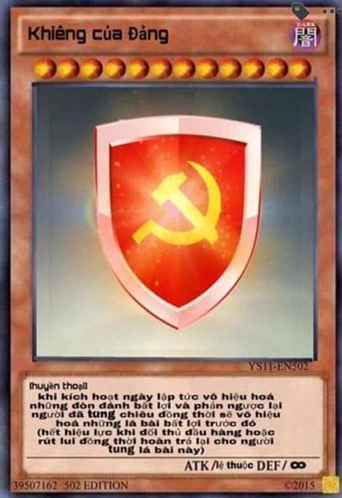 Lá bài meme đảng bình luận