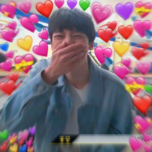 Sticker thả tim bựa troll