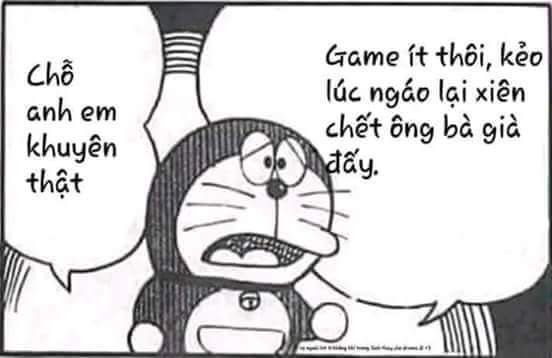 Meme Doraemon chỗ anh em khuyên thật