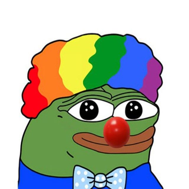 Meme ếch xanh chú hề