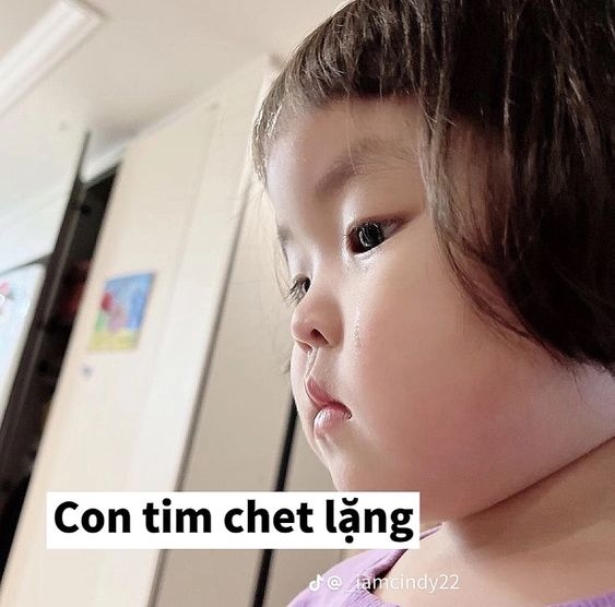 Meme em bé lườm
