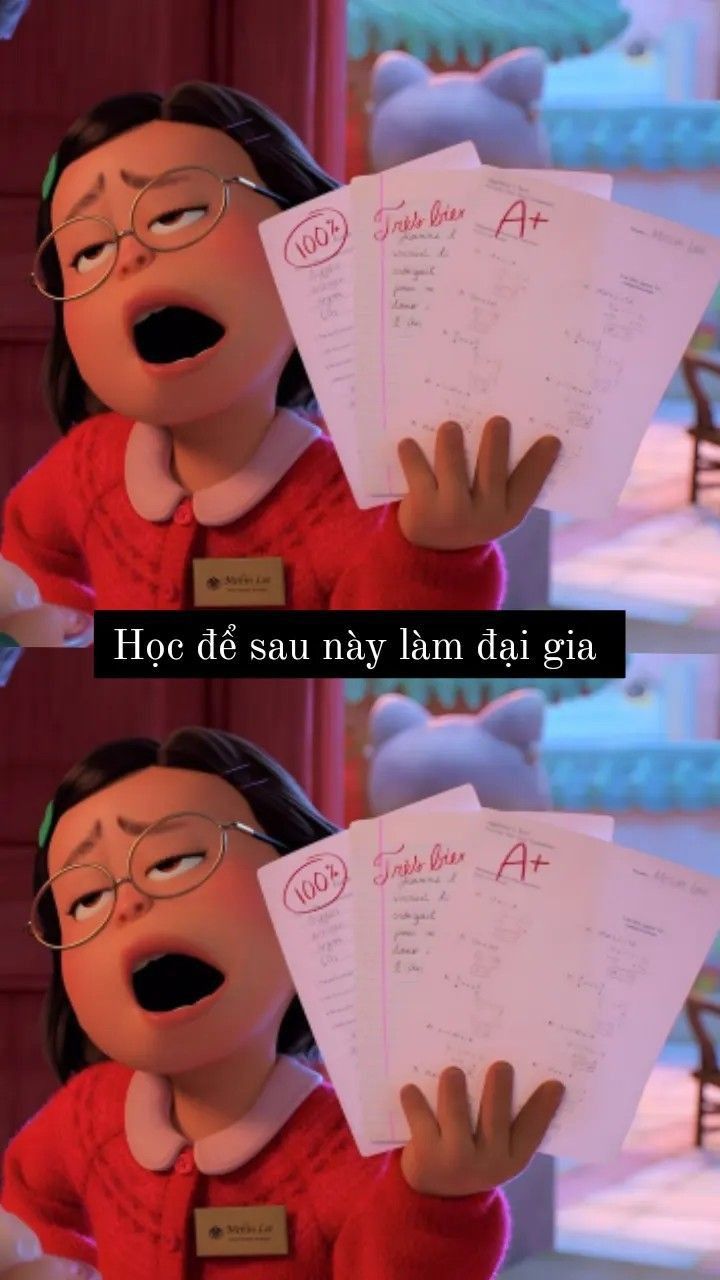 Meme học bài trêu bạn