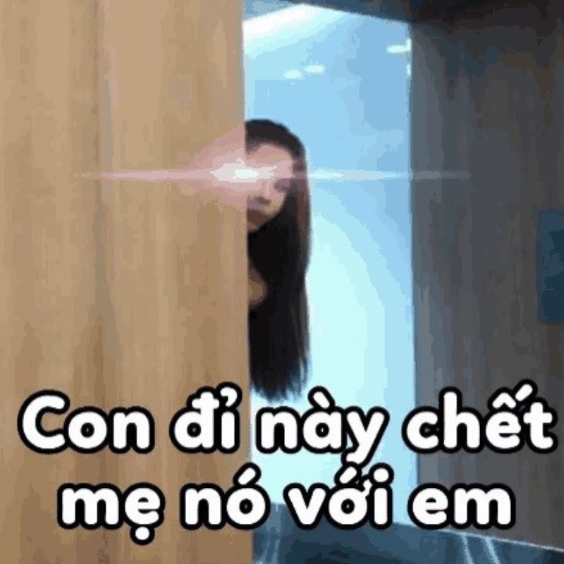 Meme Linda núp sau tường chửi