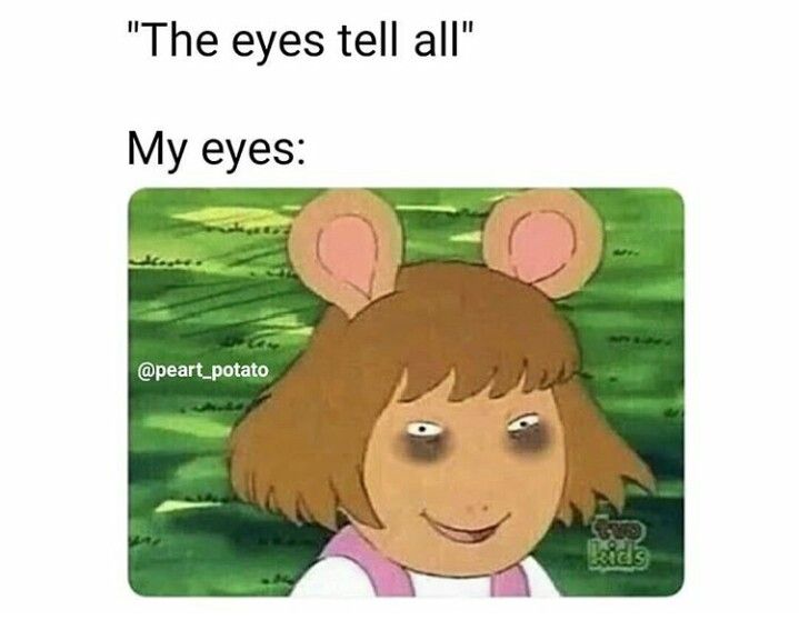 Meme mắt thâm buồn cười