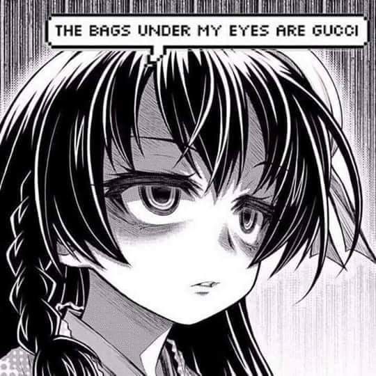 Meme mắt thâm vui nhộn