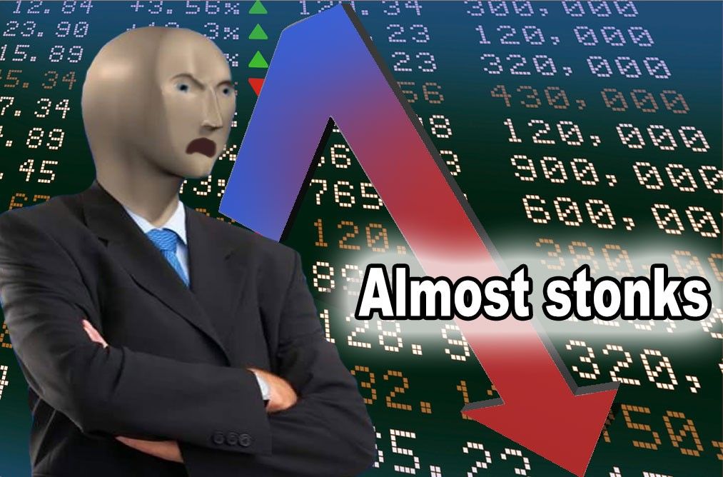 Meme stonks hài hước phản ánh sự phi lý quen thuộc trong đời sống