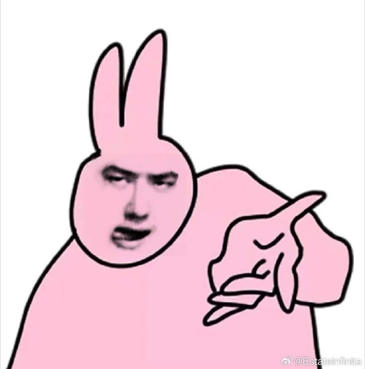 Meme thỏ hồng chứng minh rằng hài hước và dễ thương có thể song hành cùng nhau