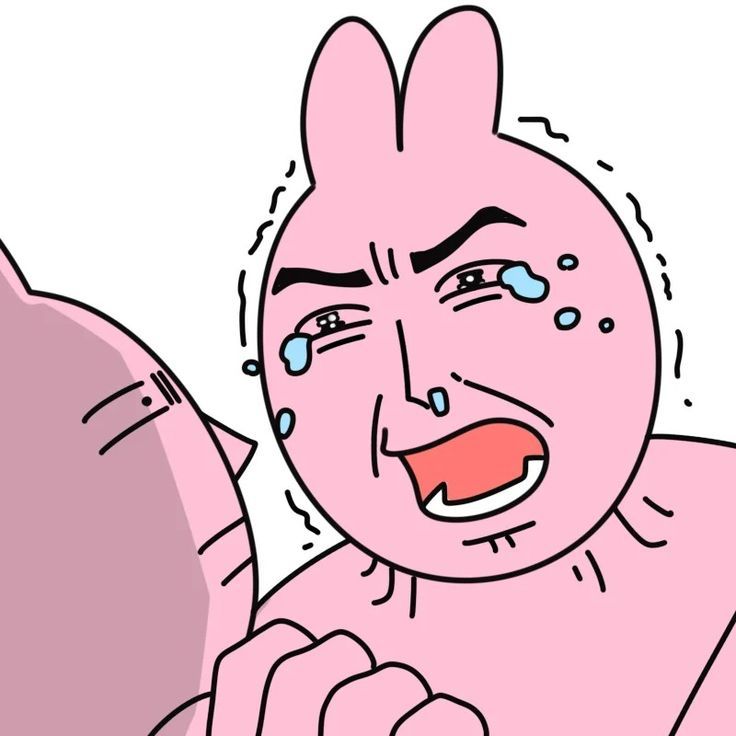 Meme thỏ hồng mang nét đáng yêu nhưng lại đầy hài hước trong mọi biểu cảm