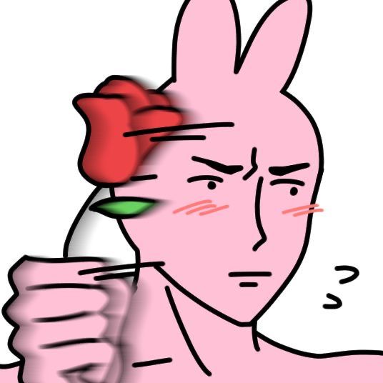 Meme thỏ hồng ngại ngùng
