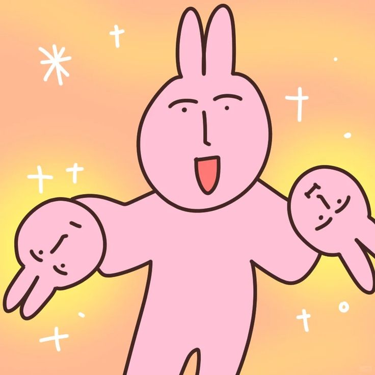 Meme thỏ hồng tạo ra sự kết nối hài hước giữa bạn bè trong những khoảnh khắc vui vẻ